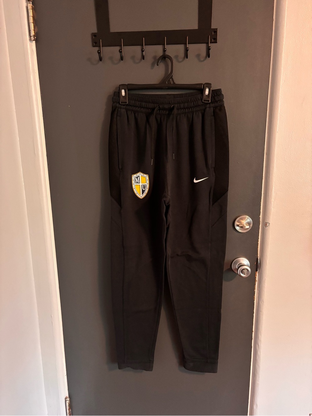Nike Tennis Black track sweatpants pants Marian University